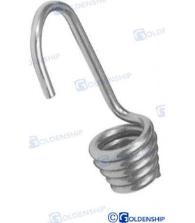 STAINLESS HOOK for 6mm rope (2pcs)