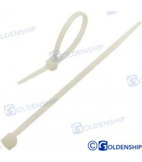 WHITE NYLON CABLE TIES 533X7,6 (100)