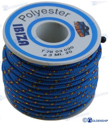 POLYESTER BRAIDED ROPE 3 MM.