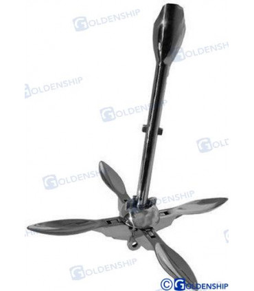 GRAPNEL ANCHOR AISI-316 1.5 KG.