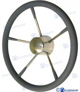 SS. STEERING WHEEL 15" WITH FOAM