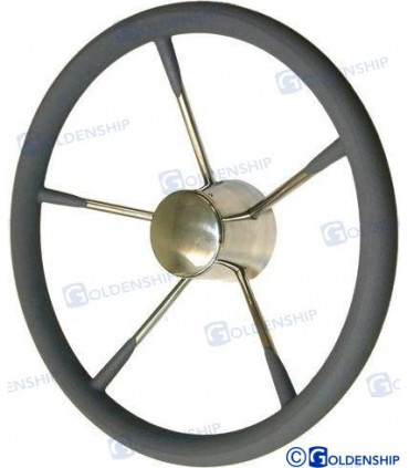 SS. STEERING WHEEL 15" WITH FOAM