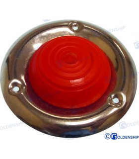 RUBBER CAP WITH S.S. FLANGE RED