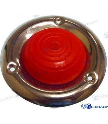 RUBBER CAP WITH S.S. FLANGE RED