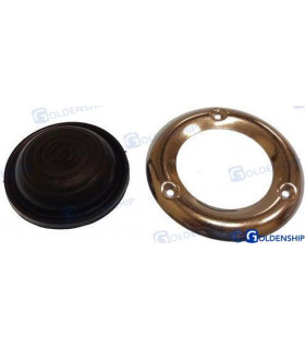 RUBBER CAP WITH S.S. FLANGE BLACK