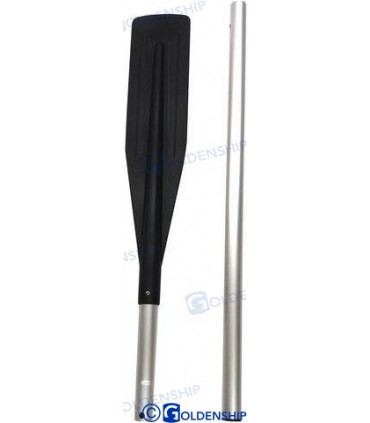 ANODIZED ALU OAR DEM. PLASTIC BLADE