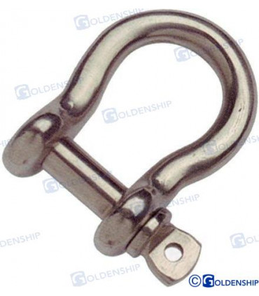 BOW SHACKLE AISI316 6MM (2)