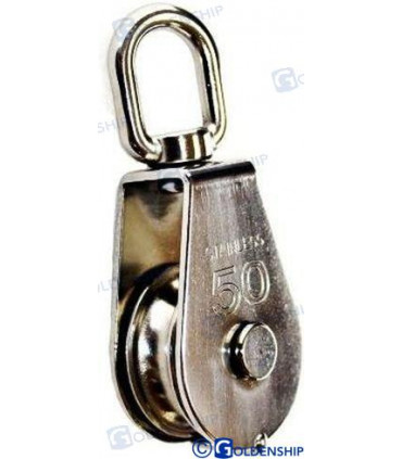 SWIVEL EYE PULLEY - SINGLE SHEAVE 8 MM