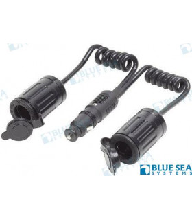 SINGLE 12V DC PLUG WITH DOUBLE EXTENSION