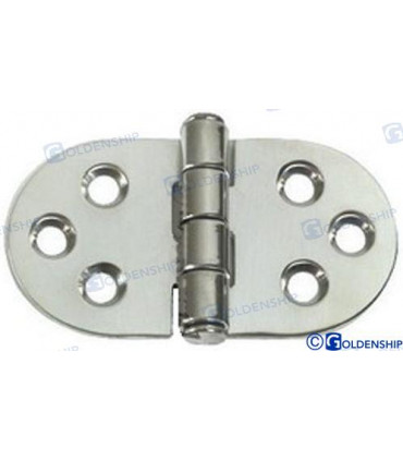 HINGE w/CENTRAL PIN 76X38 MM (2)