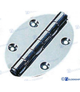 OVAL INOX HINGE 78X56 (PACK 2)