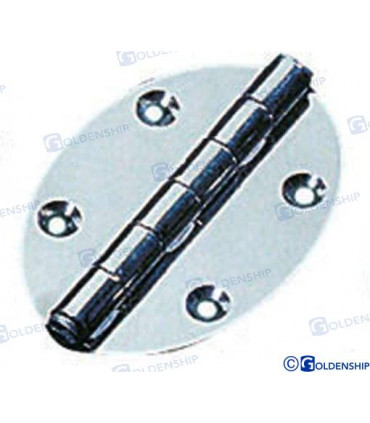 OVAL INOX HINGE 78X56 (PACK 2)