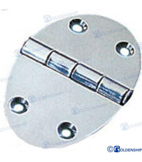OVAL INOX HINGE 67X48 (PACK 2)