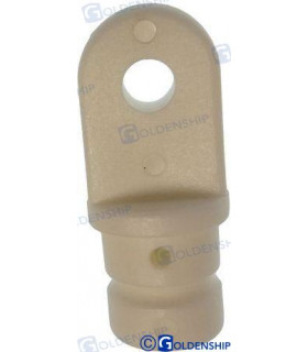 STANCHION EYE 3/4" NYLON WHITE (2)