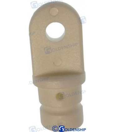 STANCHION EYE 3/4" NYLON WHITE (2)