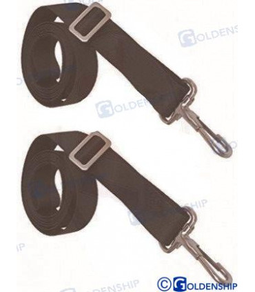 BIMINI TOP STRAP - BLACK (PAIR)