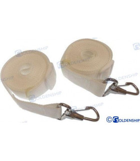 BIMINI TOP STRAP WHITE (PAIR)