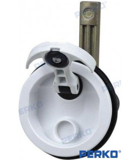 FLUSH LOCK WHITE