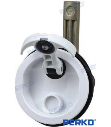 FLUSH LOCK WHITE