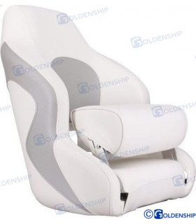 SPORT SEAT BOLSTER WHITE/GREY