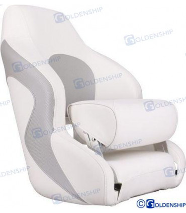 SPORT SEAT BOLSTER WHITE/GREY
