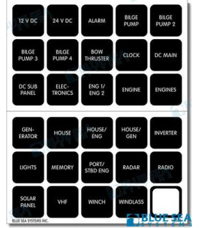 LABEL KIT DC H2O 30 SQUARE BLACK V2