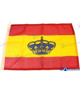 SPAIN FLAG WITH COAT OF ARMS 20*30