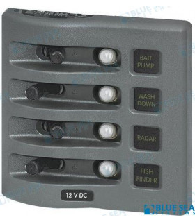 PANEL WD 12VDC CLB 4 POS GRAY