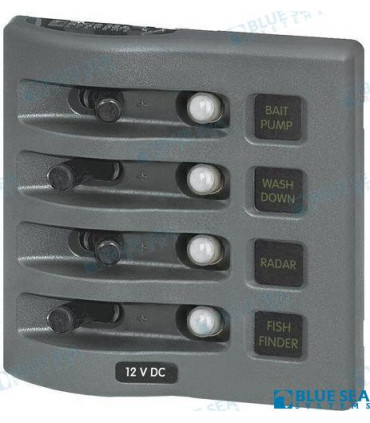 PANEL WD 12VDC CLB 4 POS GRAY