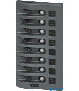 PANEL WD 12VDC CLB 8POS GRAY