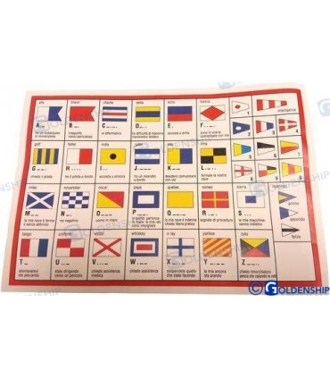 INTERNATIONAL CODE FLAG 30X45 CMS.