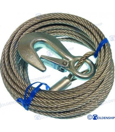 WINCH CABLE & HOOK DIA.5MM*6M
