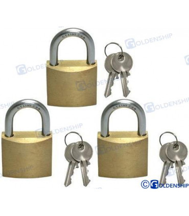 MARINE PADLOCK 30 MM. (3 PCS)