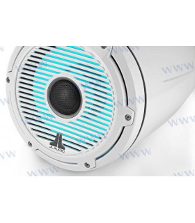M6 7.7"Tower Coaxial Speak  LED White Cl