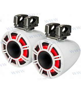 11" HORN TOWER SYSTEM WHITE LED  GRILL