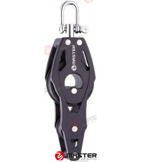 40MM SINGLE FIDDLE/BECKET/ SWIVEL SHACKL