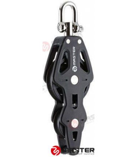 90MM SINGLE FIDDLE/BECKET/ SWIVEL SHACKL