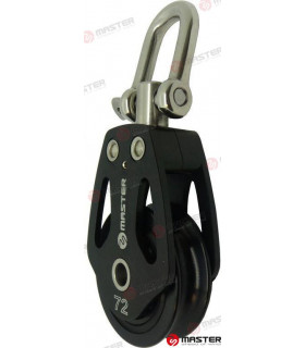 72MM ALUMINUM SINGLE BLOCK/ SWIVEL SHACK