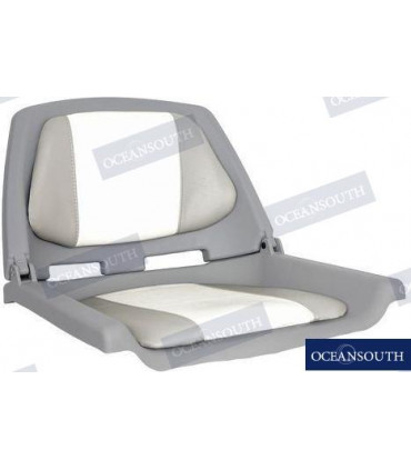 FISHERMAN SEAT FOLDING PADDED GREY/WHITE