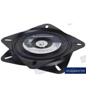 SEAT SWIVEL 7" (175MM) BLACK EDC COATED