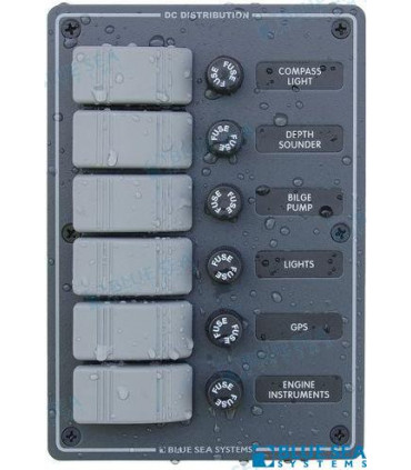 PANEL H2O 12VDC 6 POS VERT