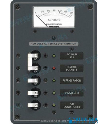 PANEL 230VAC METER/MAIN + 3 POS