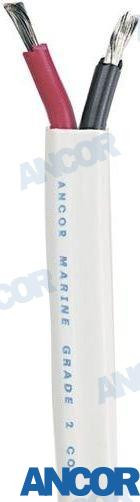 100'  Duplex Cable 12/2 AWG (2x3mm²) Whi