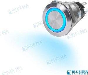 10A PUSH BUTTON LED RING SWITCH OFF-ON (