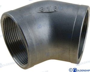 45º ELBOW BANDED AISI 316 1-1/4