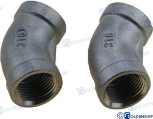 45º ELBOW BANDED INOX 3/8" (2)