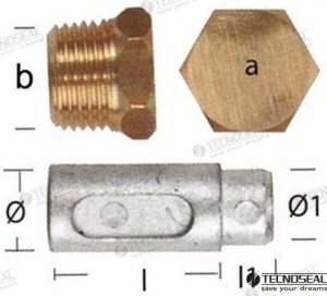 ANODE LOMBARDINI W/TAP
