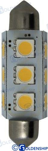 BULB FESTOON 12LED 1W10/30V (2) Ice Whit