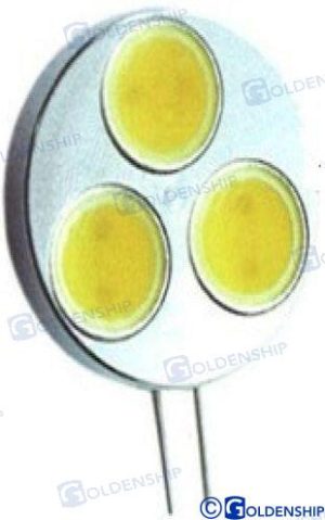 BULB G4  HORIZ 3LED 4,5W 12V Warm White