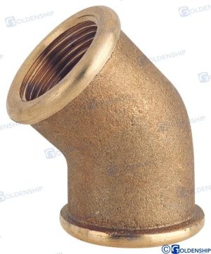 ELBOW 45° F.F.  1''1/2 BRASS CR